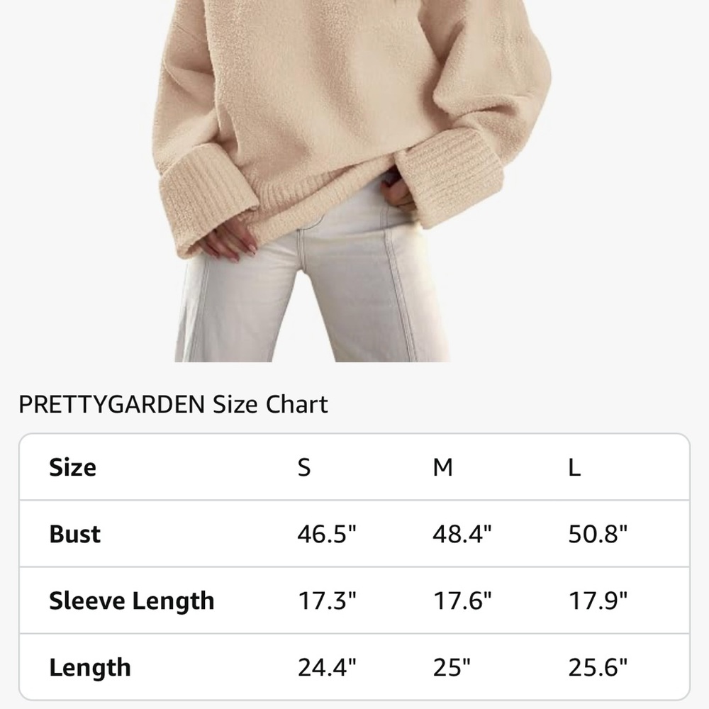 Cream Knit Crew Neck Sweater - Picture 5 of 5